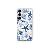 Multitronic Samsung Galaxy M34 5G ile Uyumlu Deniz Yıldızı ve Kabuklar Desenli Şeffaf Telefon Kılıfı