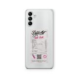 Multitronic Samsung Galaxy M34 5G ile Uyumlu Doja Cat Hot Pink Albüm Fişi Tasarım Baskılı Şeffaf Kılıf