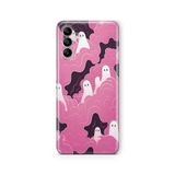 Multitronic Samsung Galaxy M34 5G ile Uyumlu Ghosts Tasarım Baskılı Şeffaf Kılıf