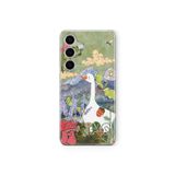 Multitronic Samsung Galaxy M34 5G ile Uyumlu Kaz ve Doğa İllüstrasyonu Desenli Şeffaf Telefon Kılıfı