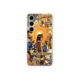 Multitronic Samsung Galaxy M34 5G ile Uyumlu Kleopatra Desenli Şeffaf Telefon Kılıfı