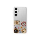 Multitronic Samsung Galaxy M34 5G ile Uyumlu Sevimli Kediler Desenli Şeffaf Telefon Kılıfı