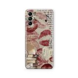 Multitronic Samsung Galaxy M34 5G ile Uyumlu Vintage Heart Tasarım Baskılı Şeffaf Kılıf