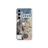 Multitronic Samsung Galaxy M34 5G ile Uyumlu Zeus Desenli Şeffaf Telefon Kılıfı