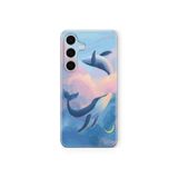 Multitronic Samsung Galaxy M34 5G Uyumlu Balina Desenli Tasarım Baskılı Şeffaf Kılıf