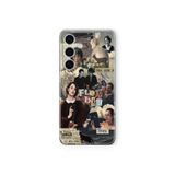 Multitronic Samsung Galaxy M34 5G Uyumlu Fleabag Kolaj Tasarım Baskılı Şeffaf Kılıf, spacem345g091