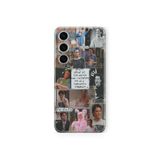 Multitronic Samsung Galaxy M34 5G Uyumlu Friends Kolaj Tasarım Baskılı Şeffaf Kılıf, spacem345g210