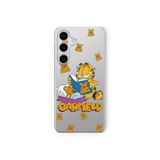 Multitronic Samsung Galaxy M34 5G Uyumlu Garfield ve Ayıcık Tasarım Baskılı Şeffaf Kılıf