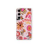 Multitronic Samsung Galaxy M34 5G Uyumlu Preppy Aesthetic Tasarım Baskılı Şeffaf Kılıf