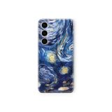 Multitronic Samsung Galaxy M34 5G Uyumlu Yıldızlı Geceler Tasarım Baskılı Şeffaf Kılıf
