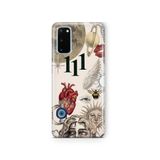 Multitronic Samsung Galaxy S20 FE ile Uyumlu Astro Sembolik Kolaj ve 111 Enerjisi Desenli Şeffaf Telefon Kılıfı