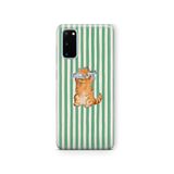 Multitronic Samsung Galaxy S20 FE ile Uyumlu Balık Gözlü Kedi Desenli Şeffaf Telefon Kılıfı