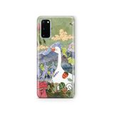 Multitronic Samsung Galaxy S20 FE ile Uyumlu Kaz ve Doğa İllüstrasyonu Desenli Şeffaf Telefon Kılıfı