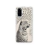 Multitronic Samsung Galaxy S20 FE ile Uyumlu Leopar Desenli Şeffaf Telefon Kılıfı