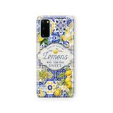Multitronic Samsung Galaxy S20 FE ile Uyumlu Limon Desenli Şeffaf Telefon Kılıfı