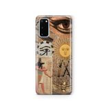 Multitronic Samsung Galaxy S20 FE ile Uyumlu Ra'nın Gözü Desenli Şeffaf Telefon Kılıfı