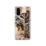 Multitronic Samsung Galaxy S20 FE ile Uyumlu Rönesans Heykel Kolajlı Desenli Şeffaf Telefon Kılıfı