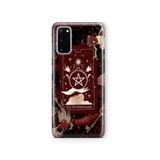 Multitronic Samsung Galaxy S20 FE ile Uyumlu Tarot Kart Desenli Şeffaf Telefon Kılıfı