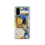 Multitronic Samsung Galaxy S20 FE ile Uyumlu Van Gogh Kafe Terası Desenli Şeffaf Telefon Kılıfı