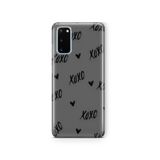 Multitronic Samsung Galaxy S20 FE ile Uyumlu XOXO Desenli Şeffaf Telefon Kılıfı