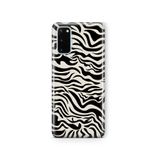 Multitronic Samsung Galaxy S20 FE ile Uyumlu Zebra Desenli Şeffaf Telefon Kılıfı