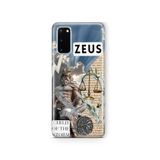Multitronic Samsung Galaxy S20 FE ile Uyumlu Zeus Desenli Şeffaf Telefon Kılıfı