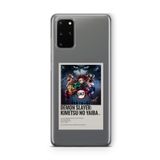 Multitronic Samsung Galaxy S20 Plus ile Uyumlu Demon Slayer Paralorid Poster Tasarım Baskılı Şeffaf Kılıf