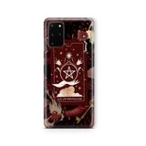Multitronic Samsung Galaxy S20 Plus ile Uyumlu Tarot Kart Desenli Şeffaf Telefon Kılıfı