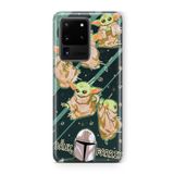 Multitronic Samsung Galaxy S20 Ultra ile Uyumlu Baby Yoda Tasarım Baskılı Şeffaf Kılıf