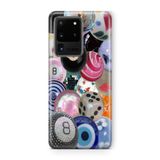 Multitronic Samsung Galaxy S20 Ultra ile Uyumlu Bilardo Topları Tasarım Baskılı Şeffaf Kılıf