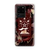 Multitronic Samsung Galaxy S20 Ultra ile Uyumlu Tarot Kart Desenli Şeffaf Telefon Kılıfı