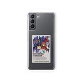 Multitronic Samsung Galaxy S21 FE ile Uyumlu Neon Genesis Evangelion Palaroid Poster Tasarım Baskılı Şeffaf Kılıf