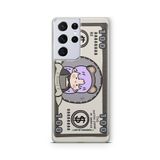 Multitronic Samsung Galaxy S21 Ultra ile Uyumlu Anime Dolar Tasarım Baskılı Şeffaf Kılıf