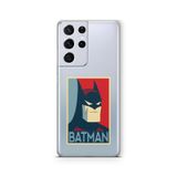 Multitronic Samsung Galaxy S21 Ultra ile Uyumlu Batman Tasarım Baskılı Şeffaf Kılıf, laros21ult0190