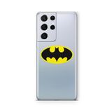 Multitronic Samsung Galaxy S21 Ultra ile Uyumlu Batman Tasarım Baskılı Şeffaf Kılıf, laros21ult039