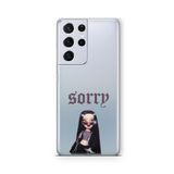 Multitronic Samsung Galaxy S21 Ultra ile Uyumlu Bratz Tasarım Baskılı Şeffaf Kılıf