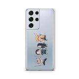 Multitronic Samsung Galaxy S21 Ultra ile Uyumlu Demon Slayer 3 Tasarım Baskılı Şeffaf Kılıf