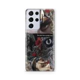 Multitronic Samsung Galaxy S21 Ultra ile Uyumlu Devil Face Desenli Şeffaf Telefon Kılıfı