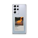 Multitronic Samsung Galaxy S21 Ultra ile Uyumlu Hayloft Tasarım Baskılı Şeffaf Kılıf