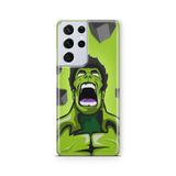 Multitronic Samsung Galaxy S21 Ultra ile Uyumlu Hulk Tasarım Baskılı Şeffaf Kılıf