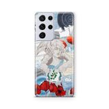 Multitronic Samsung Galaxy S21 Ultra ile Uyumlu Hypnos Desenli Şeffaf Telefon Kılıfı
