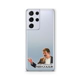 Multitronic Samsung Galaxy S21 Ultra ile Uyumlu Kader Satılmıyorki Tasarım Baskılı Şeffaf Kılıf