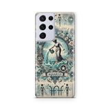 Multitronic Samsung Galaxy S21 Ultra ile Uyumlu Kova Burcu Desenli Şeffaf Telefon Kılıfı