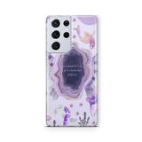 Multitronic Samsung Galaxy S21 Ultra ile Uyumlu Lavender Haze Tasarım Baskılı Şeffaf Kılıf
