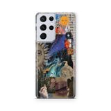 Multitronic Samsung Galaxy S21 Ultra ile Uyumlu Long Live Tasarım Baskılı Şeffaf Kılıf