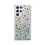 Multitronic Samsung Galaxy S21 Ultra ile Uyumlu Mario Tasarım Baskılı Şeffaf Kılıf, laros21ult097