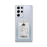 Multitronic Samsung Galaxy S21 Ultra ile Uyumlu Pink Floyd Albüm Fişi Tasarım Baskılı Şeffaf Kılıf