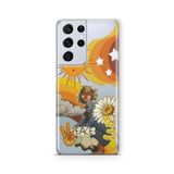 Multitronic Samsung Galaxy S21 Ultra ile Uyumlu Shining Soul Tasarım Baskılı Şeffaf Kılıf