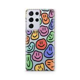 Multitronic Samsung Galaxy S21 Ultra ile Uyumlu Smile Tasarım Baskılı Şeffaf Kılıf, laros21ult0236