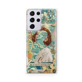 Multitronic Samsung Galaxy S21 Ultra ile Uyumlu Temporary Feelings Tasarım Baskılı Şeffaf Kılıf